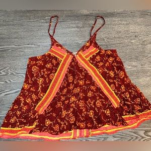 Free People Bohemian Crop Tank Top Large
